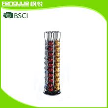 Black Powder Coating 40PCS Nespresso Metal Coffee Capsule Holder